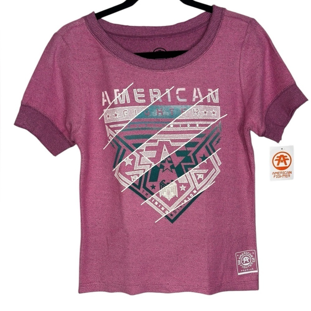 NWT AMERICAN FIGHTER Women's T-Shirt GLADBROOK Athletic Pink Size Medium